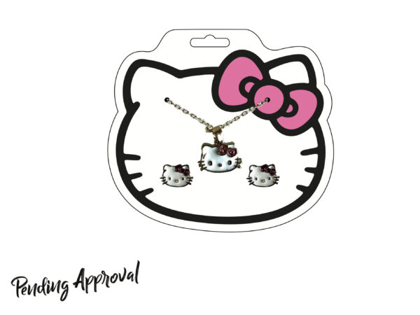 SET COLLANA E ORECCHINI ORO HELLO KITTY